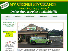 Tablet Screenshot of mygreenerdrycleaner.com